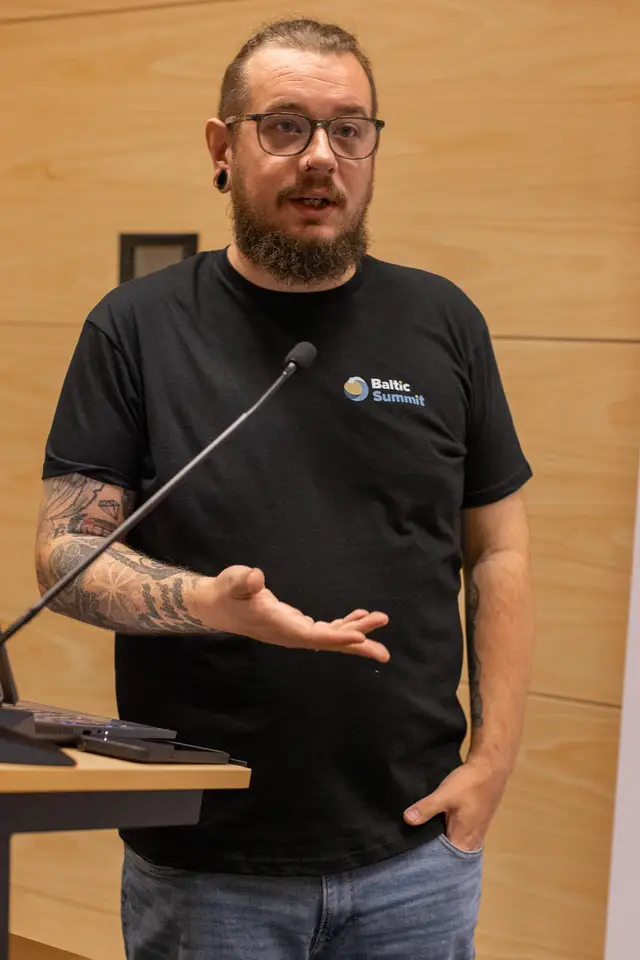 Duncan Boyne speaking at Baltic Summit 2026