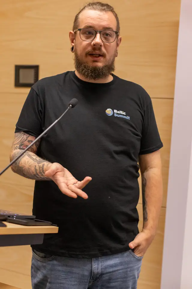Duncan Boyne speaking at Baltic Summit 2026