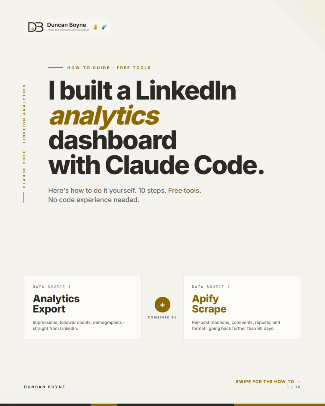 How I Built a LinkedIn Analytics Dashboard with Claude Code (and Open-Sourced It)